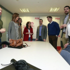 Luis Tudanca presidió ayer la reunión con los representantes socialistas en las diferentes administraciones.-RAÚL G. OCHOA