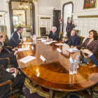 Imagen de la reunión celebrada ayer en el Palacio de Castilfalé.-ISRAEL L. MURILLO
