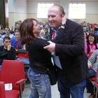 ÁngelCitores, en el momento en que es proclamado secretario provincial de CCOO.-RAÚL G. OCHOA