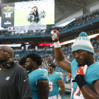 Robert Quinn protesta contra Donald Trump.-WILFREDO LEE