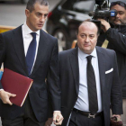 Ricardo Costa llega, junto a su abogado, a declarar al TSJCV.-Foto: MIGUEL LORENZO