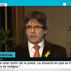 Carles Puigdemont entrevistado en Els matins de TV3.-EL PERIÓDICO