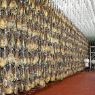 Una imagen de un secadero de jamones en Guijuelo, en Salamanca.-ICAL