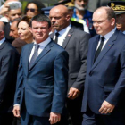 Abucheos al primer ministro francés de Interior, Manuel Valls, a su llegada a Niza.-YOUTUBE
