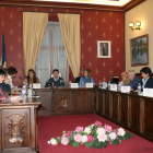 Un momento del Pleno de ayer, ya con Adrián Serna como alcalde presidente del Consistorio villarcayés.-ECB