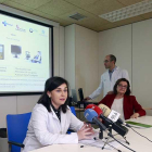 Representantes de Autismo Burgos y del HUBU implicados en el proyecto pionero.-RAÚL G. OCHOA