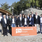 Representantes de las candidaturas de Ciudadanos a la provincia y las Cortes, ayer en la presentación.-RAÚL G. OCHOA