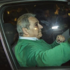 Alfonso Rus, expresidente de la Diputación de Valencia, a su salida de la comandancia de la Guardia Civil tras declarar ante el juez del 'caso Imelsa', el pasado viernes.-MIGEL LORENZO