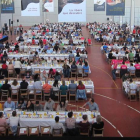 Los 903 catadores repartidos en 100 mesas durante la celebración de la XVIIIedición de los Premios Envero.-ECB