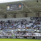 Imagen general de la grada de El Plantío durante el partido contra el Valladolid. LALIGA