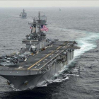 El buque estadounidense ’USS Boxer’.-AFP