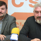 José Ignacio Delgado (dcha.) junto al concejal Francisco Marín Hontoria.-L. V.