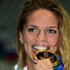 La nadadora Yulia Efimova, campeona mundial de 100 braza en el 2015, excluida del equipo olímpico ruso de Río.-AFP / CHRISTOPHE SIMON