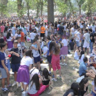 Este aspecto presentaba ayer el parque del Parral que acogió a miles de burgaleses para festejar la fiesta del Curpillos.-ISRAEL L. MURILLO