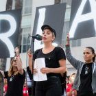Lady Gaga, durante el acto de homenaje a las víctimas de la tragedia de Orlando celebrado en Los Ángeles, el 13 de junio.-AP / KEITH DURFLINGER