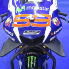 Las inmensas aletas de la Yamaha M1 del mallorquín Jorge Lorenzo.-EMILIO PÉREZ DE ROZAS