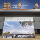 El alcalde de Burgos, Javier Lacalle, presidió la presentación de las obras de El Plantío.-SANTI OTERO