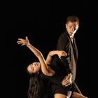 Ayano Tatekawa y Héctor Tarro interpretaron ‘Reminiscence’ en el escenario del Teatro Principal.-Gerardo Sanz