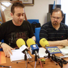 Los socialistas Sergio Ortega (izq.) y Eusebio Martín (dcha).-L. V.