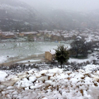Nevada en la comarca de Pinares a mediados del pasado mes de abril.-R. F.