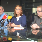 La nueva presidenta, la burgalesa Charo Sanz, ayer durante la comparecencia ante los medios.-ISRAEL L. MURILLO