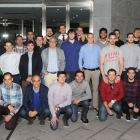 Plantilla, cuerpo técnico, trabajadores y directiva del CB Miraflores cerraron la temporada con una cena.-ISRAEL L. MURILLO