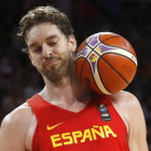 Pau Gasol, en un partido del último Eurobasket.-EFE
