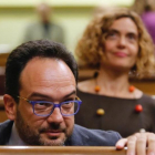 El portavoz parlamentario del PSOE, Antonio Hernando, en el Congreso de los Diputados.-JUAN MANUEL PRATS