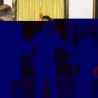 Roger Torrent, Elsa Artadi y Eduard Pujol.-JOAN CORTADELLAS