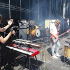 El grupo Sidonie en un momento del ensayo de ayer antes de su actuación.-RAÚL G. OCHOA