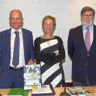 Muñoz, Lombardero y Aparicio en la presentación del estudio de EspañaDuero-J. M. LOSTAU