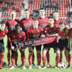 Once inicial con el que afrontó el choque de ayer el CD Mirandés.-@CDMIRANDES