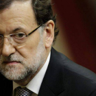 El presidente del Gobierno español, Mariano Rajoy, durante la segunda jornada del debate del estado de la nación.-Foto: EFE