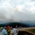 Imagen del incendio en Villasur de Herreros. ECB
