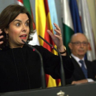 La vicepresidenta del Gobierno, Soraya Saénz de Santamaría.-DAVID CASTRO