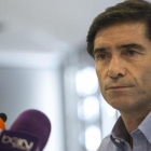 Marcelino, durante la rueda de prensa de este martes en un hotel de Madrid.-EFE / SANTI DONAIRE