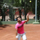 David Pérez Sanz, en plena acción en un torneo en Argelia-ECB
