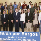 Foto de familia de los integrantes de la candidatura del PP al Ayuntamiento de Burgos.-RAÚL G. OCHOA