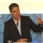 El candidato del PPC, Xavier García Albiol durante una rueda de prensa.-TONI GARRIGA / EFE