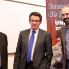 Luis Sarabia, Alfonso Murillo y Óscar Esquivias, en la inauguración de la Escuela de Doctores de la UBU. ECBLuis Sarabia, Alfonso Murillo y Óscar Esquivias, en la inauguración de la Escuela de Doctores de la UBU.-ECB
