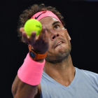 Rafael Nadal, concentrado, ante Cilic.-AFP / PAUL CROCK