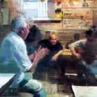 Pintura con la que el burgalés Sebas Velasco ha ganado la vigésima edición del Premio AXA de Pintura.-