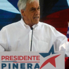 Sebastián Piñera durante la campaña electoral.-AFP / CLAUDIO REYES