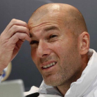 Zidane, durante la rueda de prensa de este martes.-EFE / ZIPI