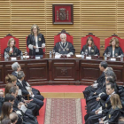 La fiscal superior desglosó la memoria del año antes de que el presidente abriese el año judicial con su discurso.-SANTI OTERO