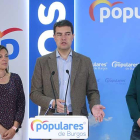 Milagros Marcos, Ángel Ibáñez y Máximo López.-RAÚL G. OCHOA