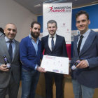La I Maratón Burgos fue presentada ayer en el Ayuntamiento de la capital-Raúl G. Ochoa