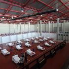 Hospital de campaña en Aranda de Duero. / L. V.