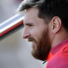 Leo Messi, en un reciente entrenamiento en la Ciutat Esportiva-MANU FERNÁNDEZ / AP
