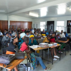 Una escuela sudafricana.-
